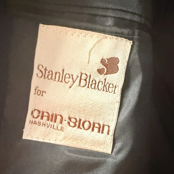 Stanley Blacker‎ Mean Navy Blue Blazer Size 48R